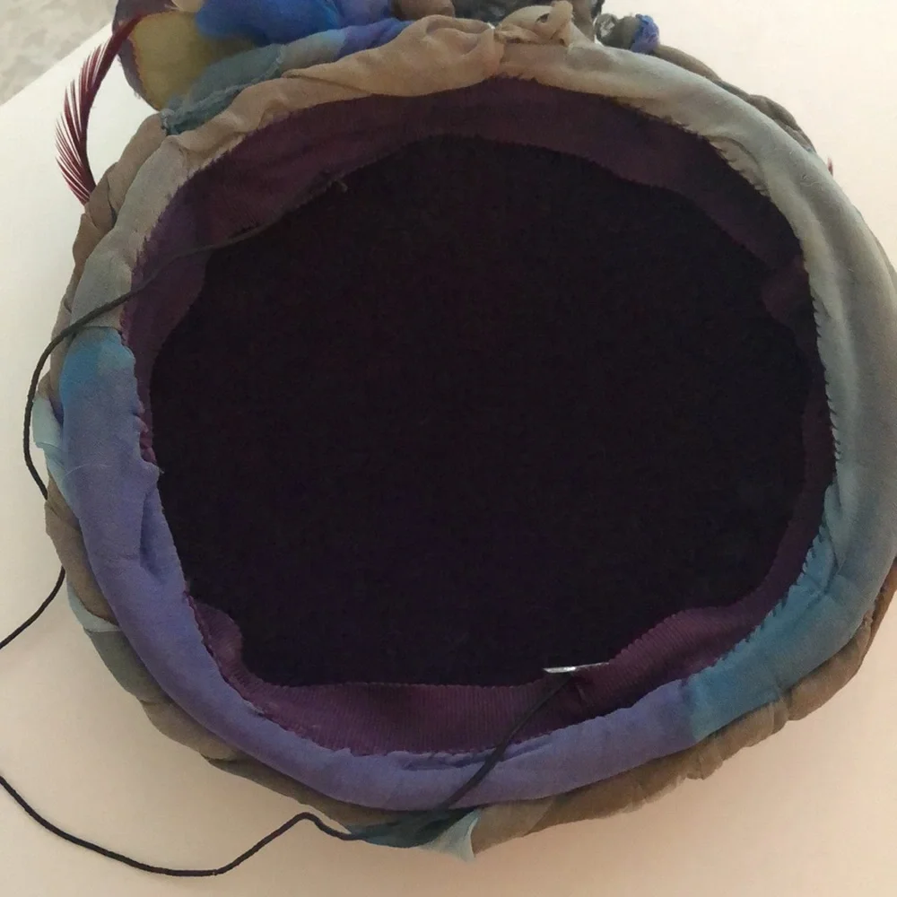 Vintage… Elegant Floral & Feather Hat